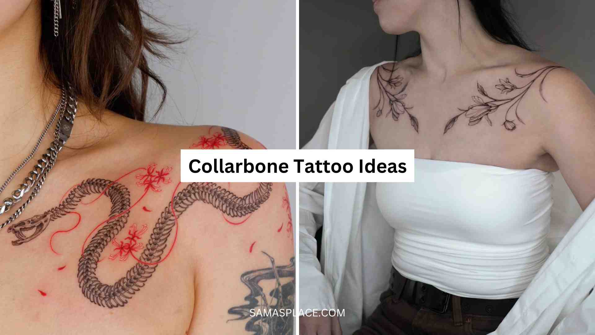 30+ Collarbone Tattoo Ideas in 2025