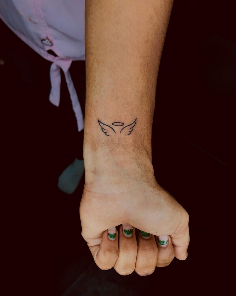 Ethereal Wings - Minimalist Tattoo Design