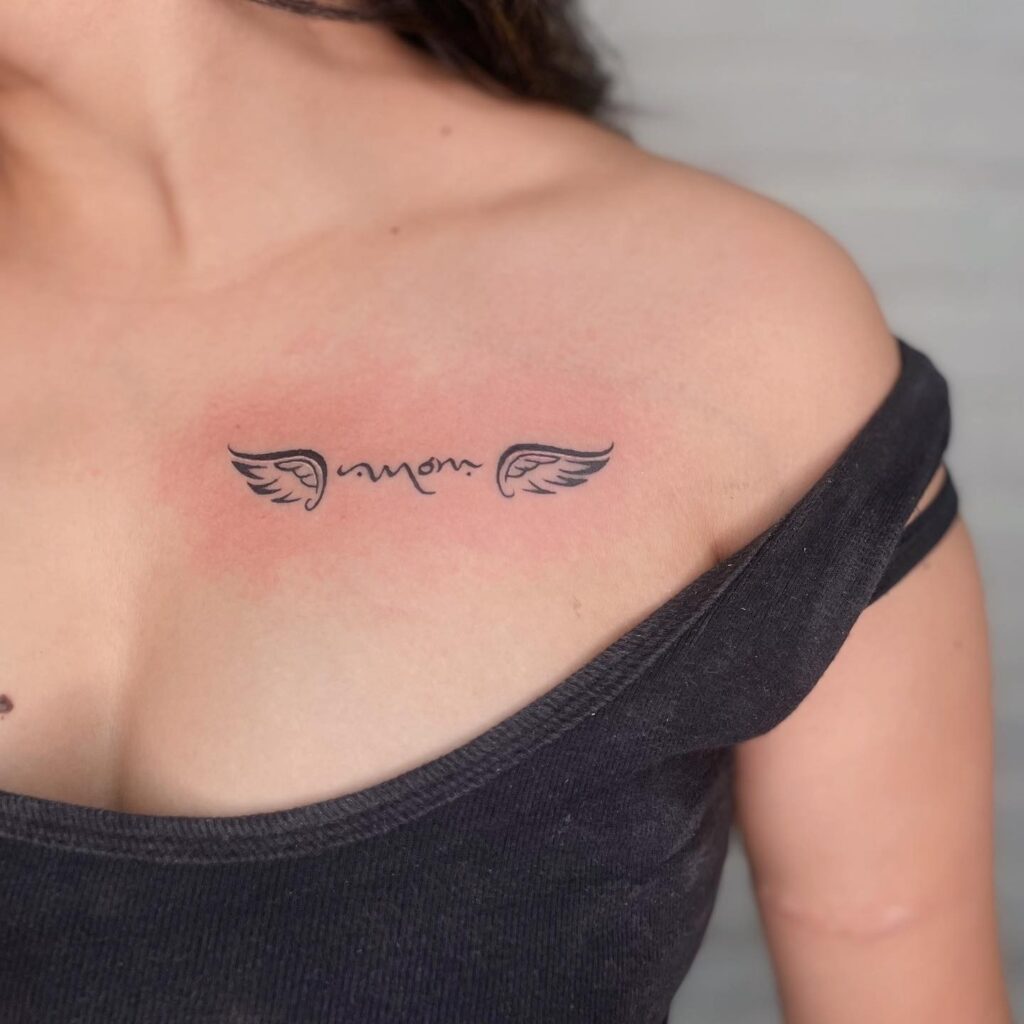 Cherub's Whispers - Angelic Wings Tattoo