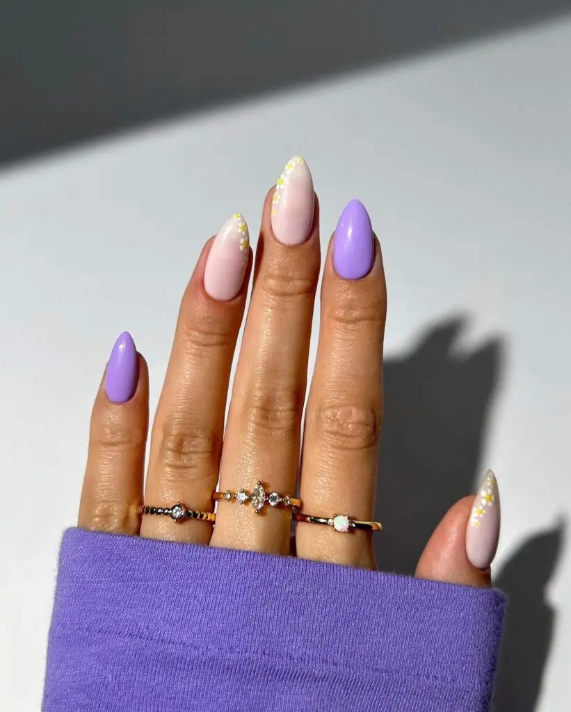 Pastel Purple Nail Art