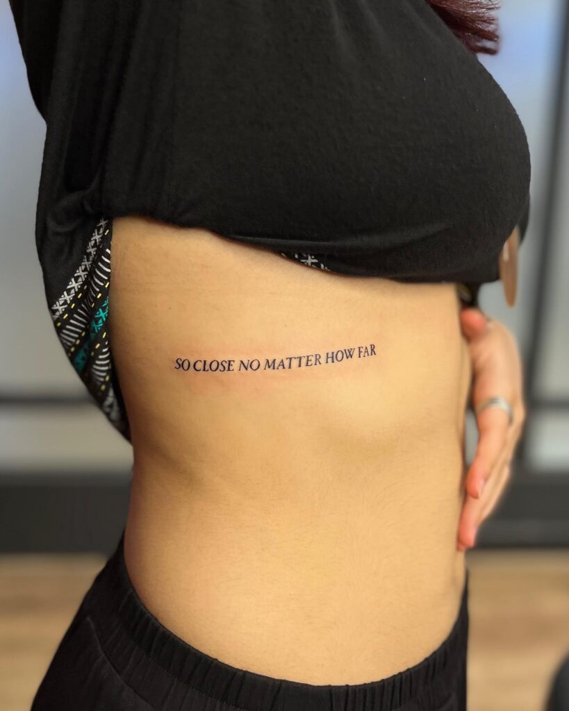 Lyrical Reminder Back Tattoo