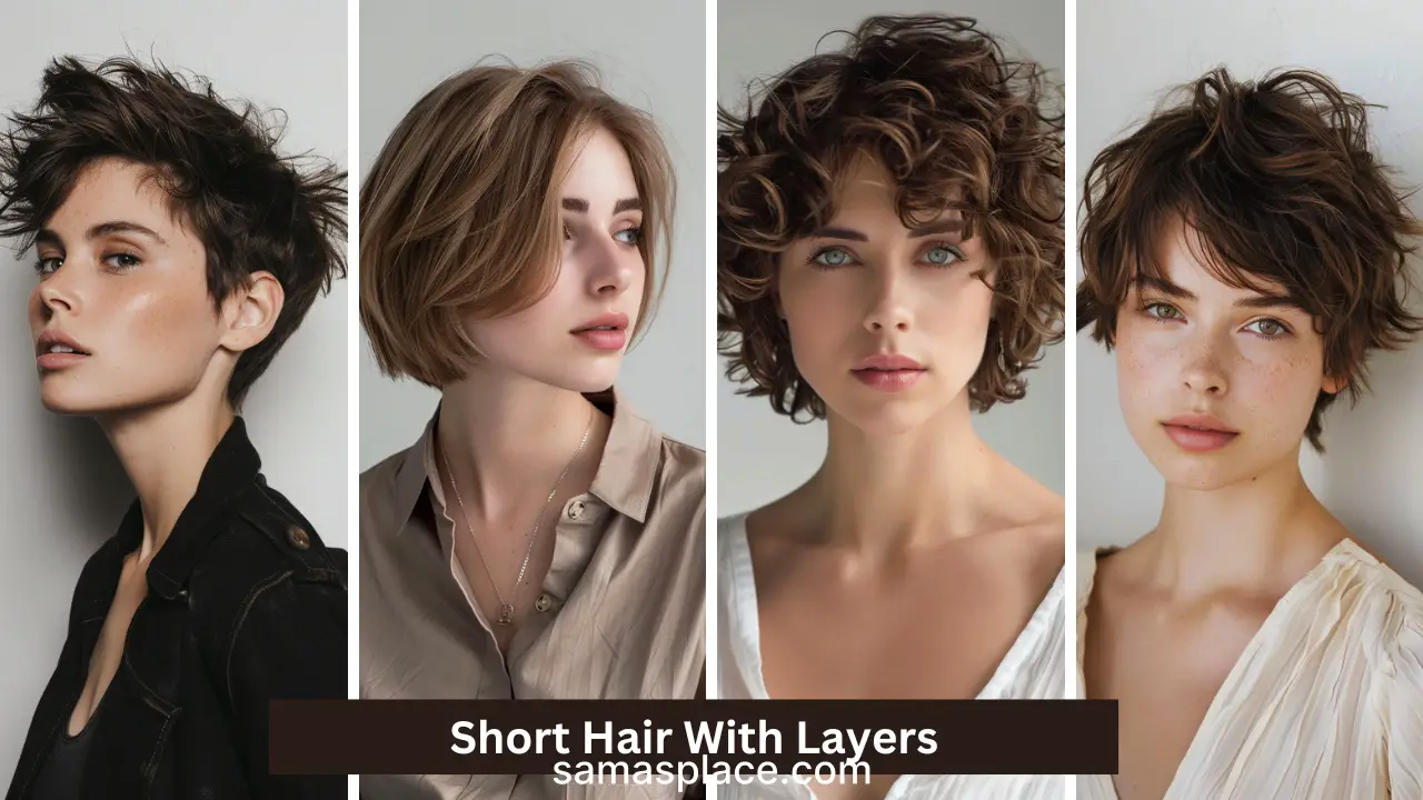30+ Trendy Short Hair with Layers for 2024
