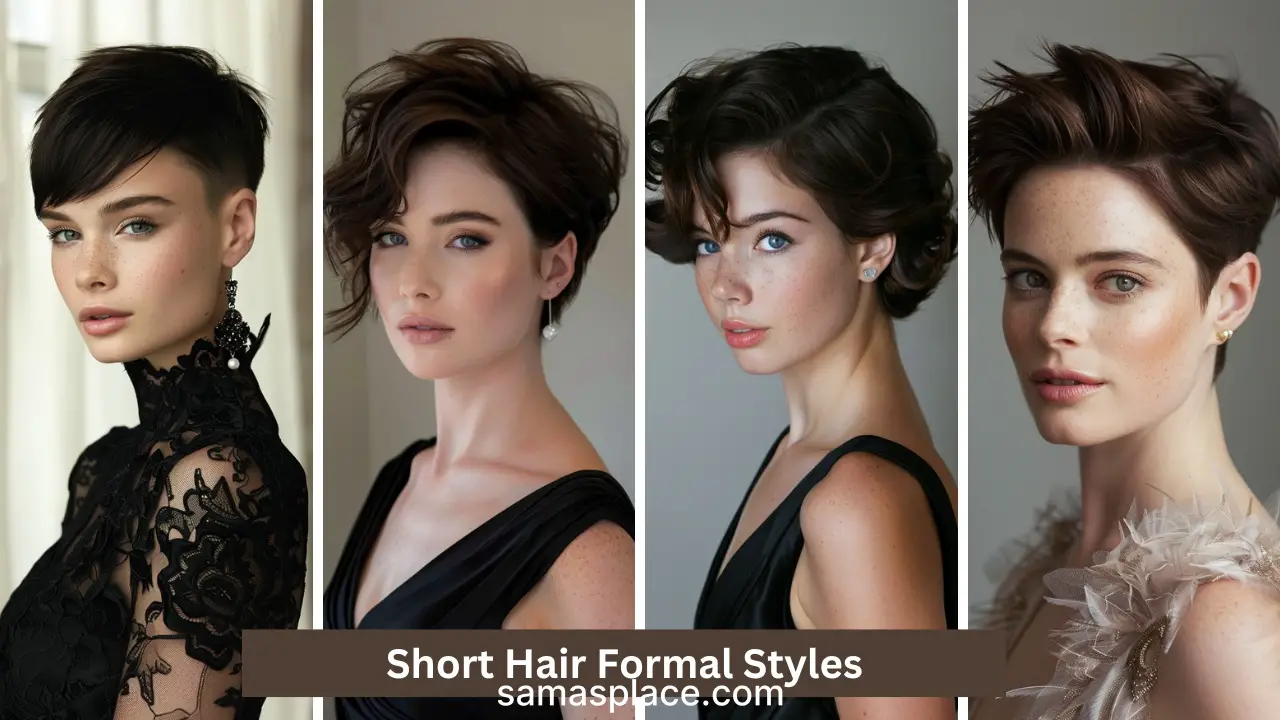 30+ Elegant Short Hair Formal Styles for 2024