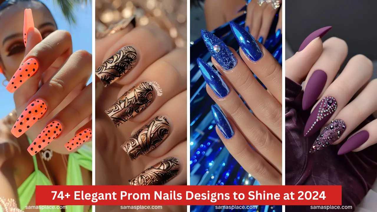 20+ Elegant Prom Nails Designs to Shine at Your 2024