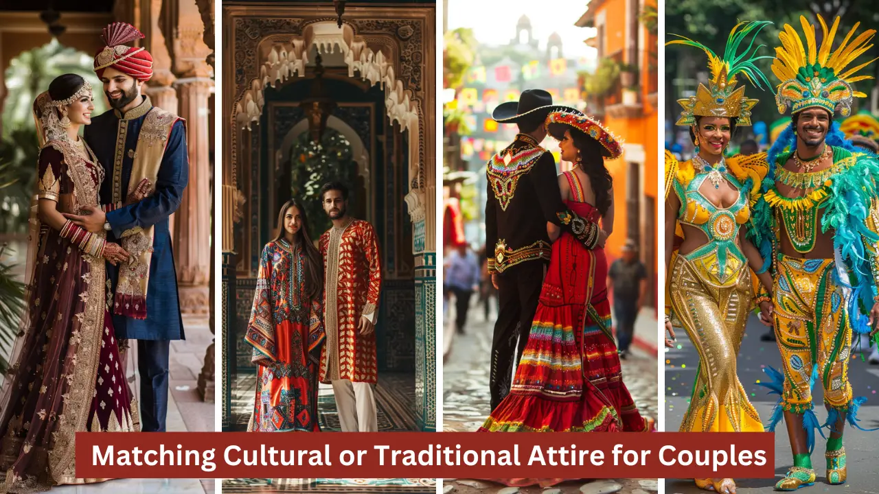 55+ Matching Cultural or Traditional Attire for Couples in 2024