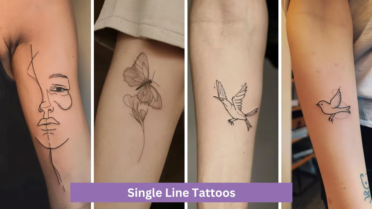 60+ Single Line Tattoos For 2024