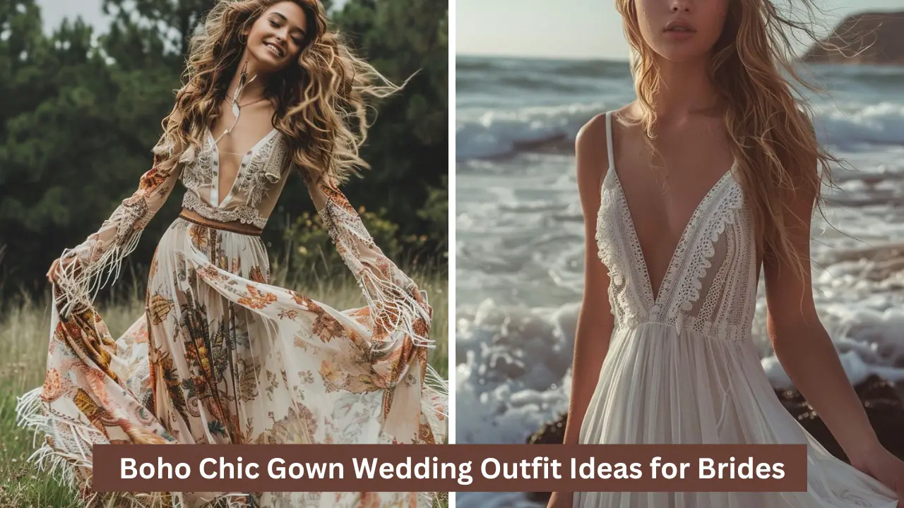 60+ Boho Chic Gown Wedding Outfit Ideas for Brides In 2024