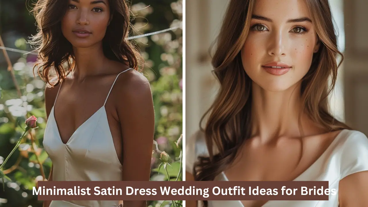 Minimalist Satin Wedding Outfit Ideas for Brides In 2024