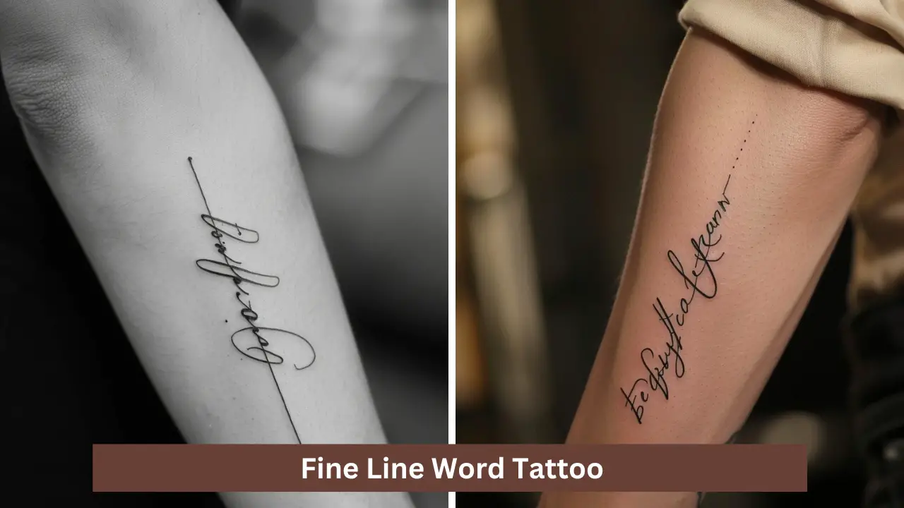 30+ Fine Line Word Tattoo For 2024
