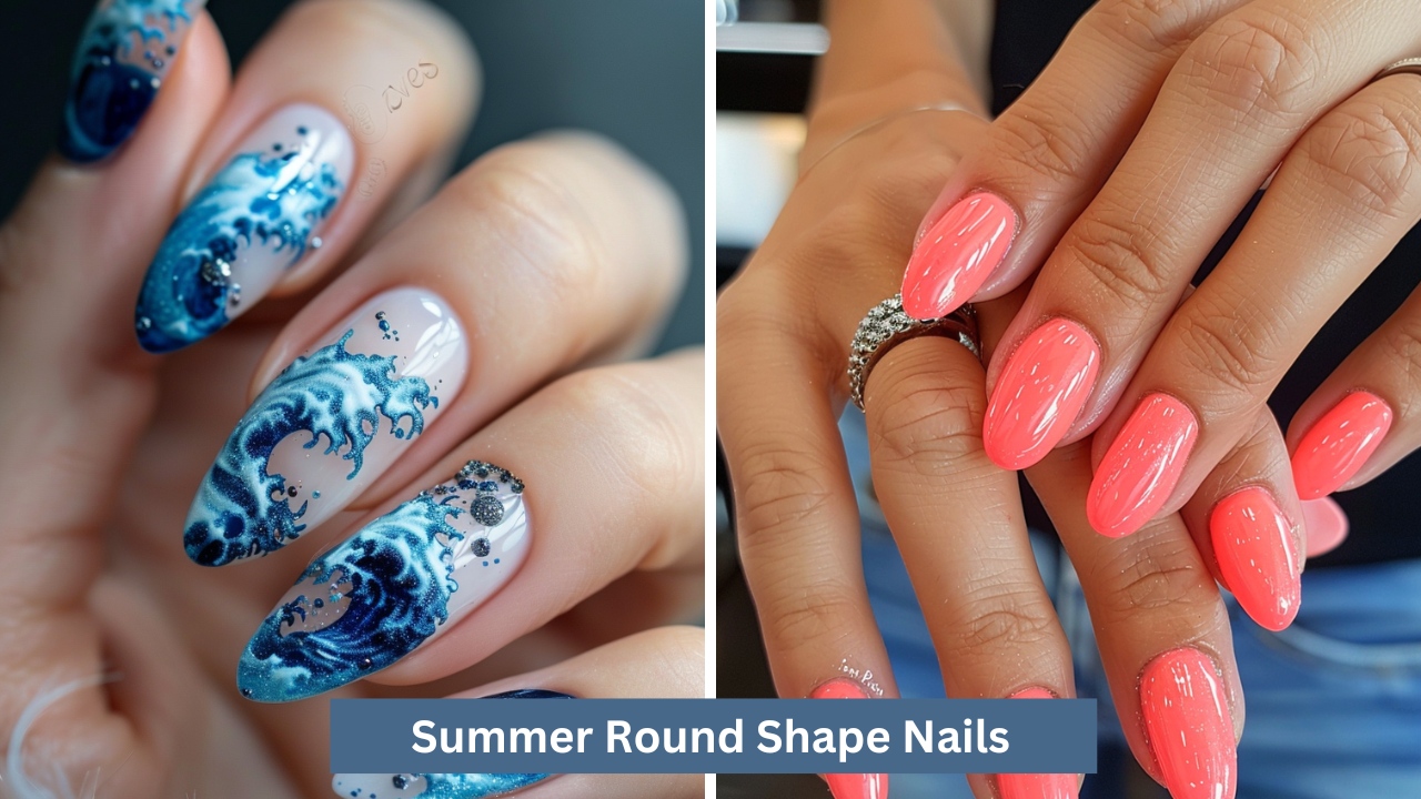 81 - Summer Round Shape Nails