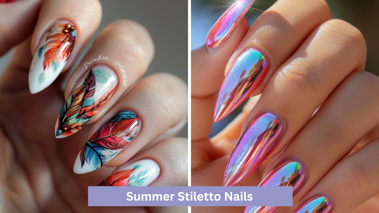 85 - Summer Stiletto Nails