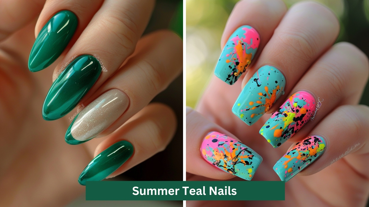 86 - Summer Teal Nails