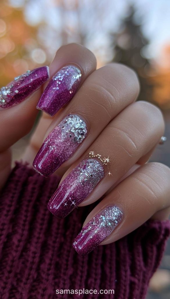 Detailed autumn leaves on a neutral base make these nails a beautiful representation of the fall season.