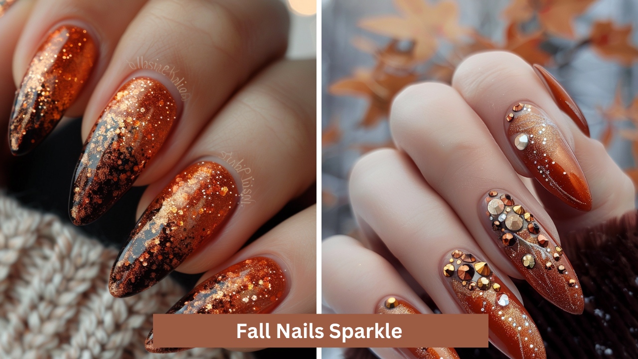 30+ Best Fall Nails Sparkle Ideas and Designs