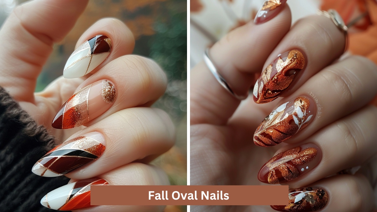 30+ Best Fall Oval Nails Ideas and Designs