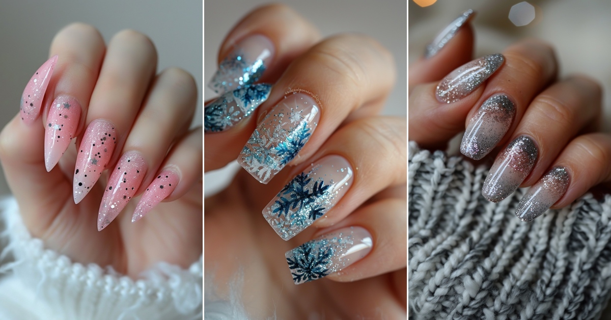 32+ Cute Winter Nails Art ideas and Designs