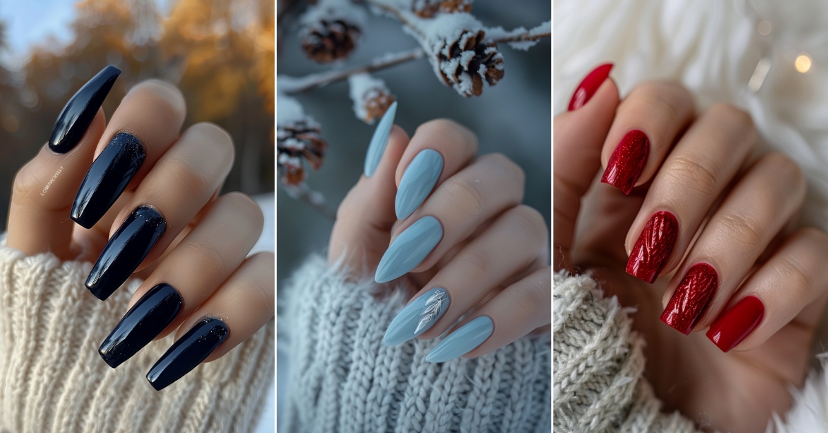 37+ Basic Winter Nails Art ideas and Designs