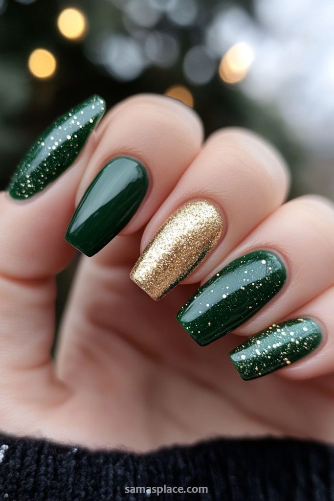 Green Festive Sparkle