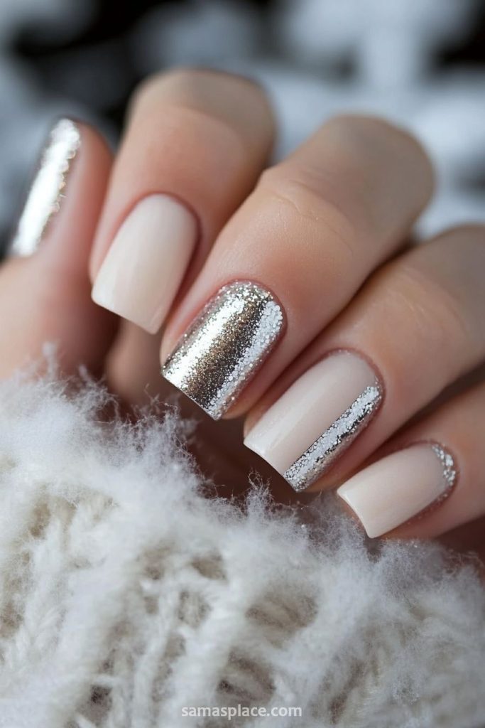 Glitter French Tips