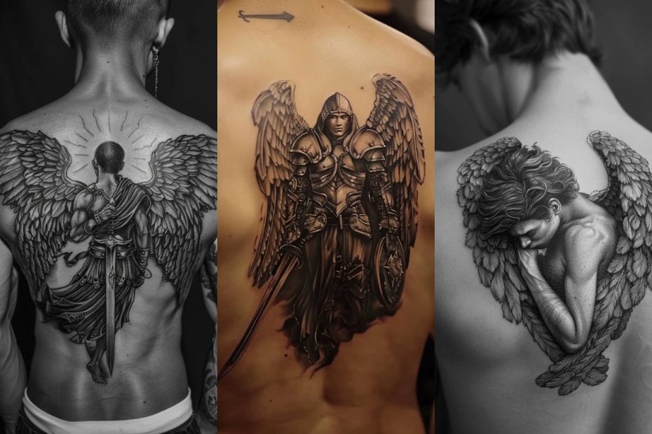 Angel Tattoo Ideas For Men Back