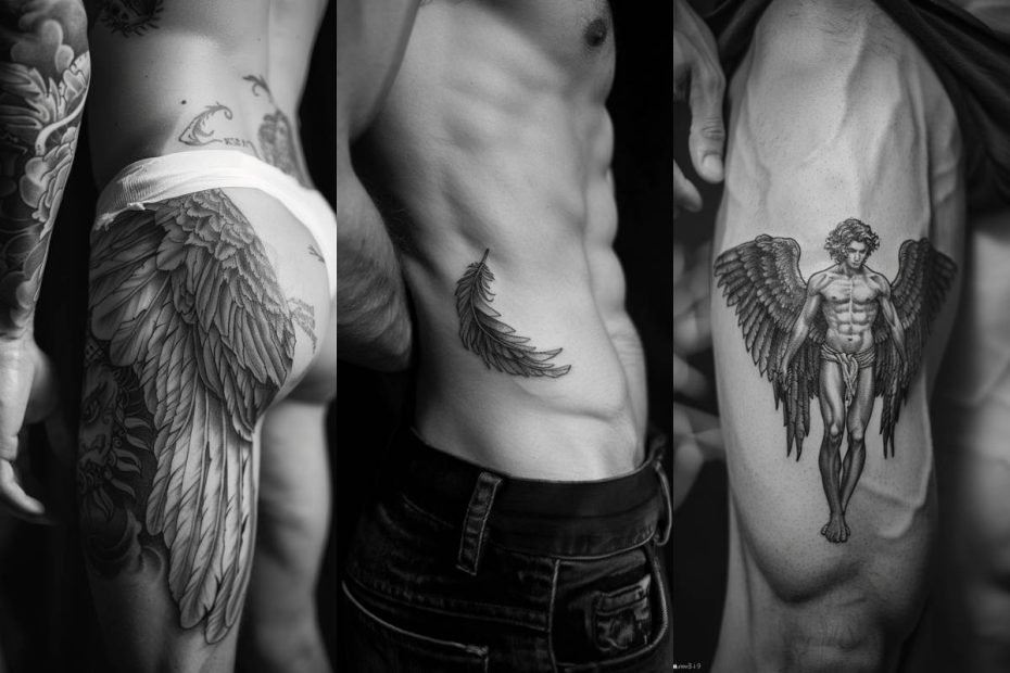 Angel Tattoo Ideas For Men Hip