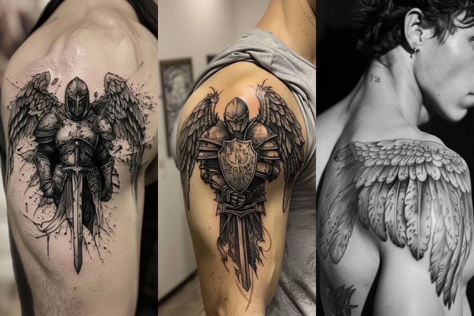 Angel Tattoo Ideas For Men Shoulder