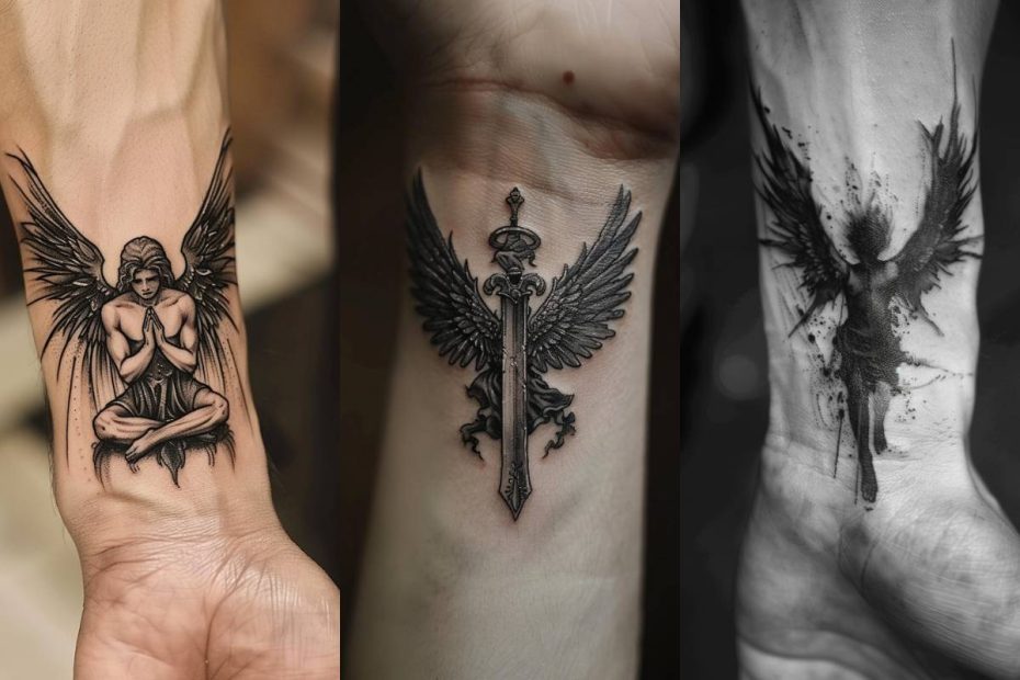 Angel Tattoo Ideas For Men Wrist