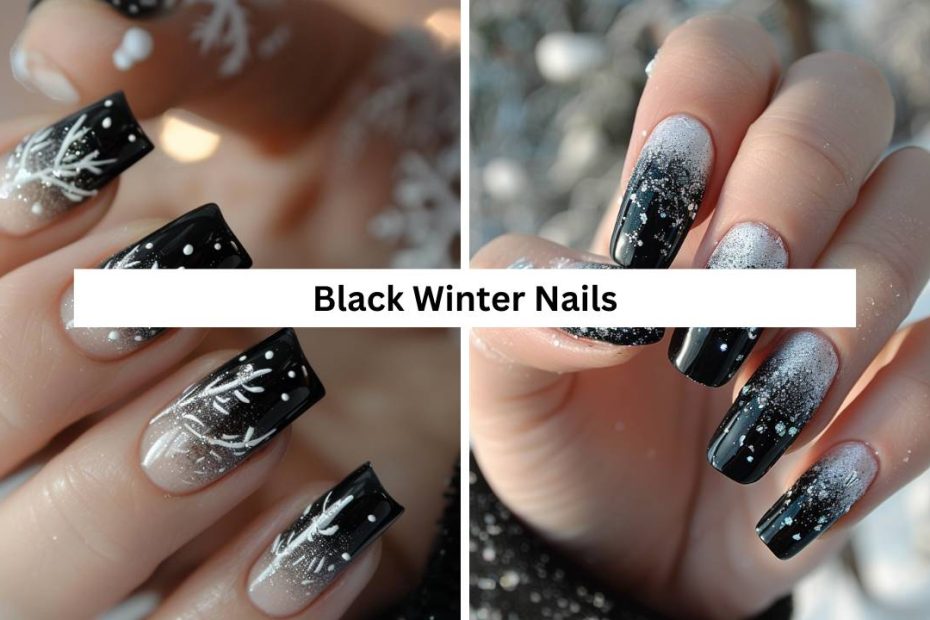 Black Winter Nails