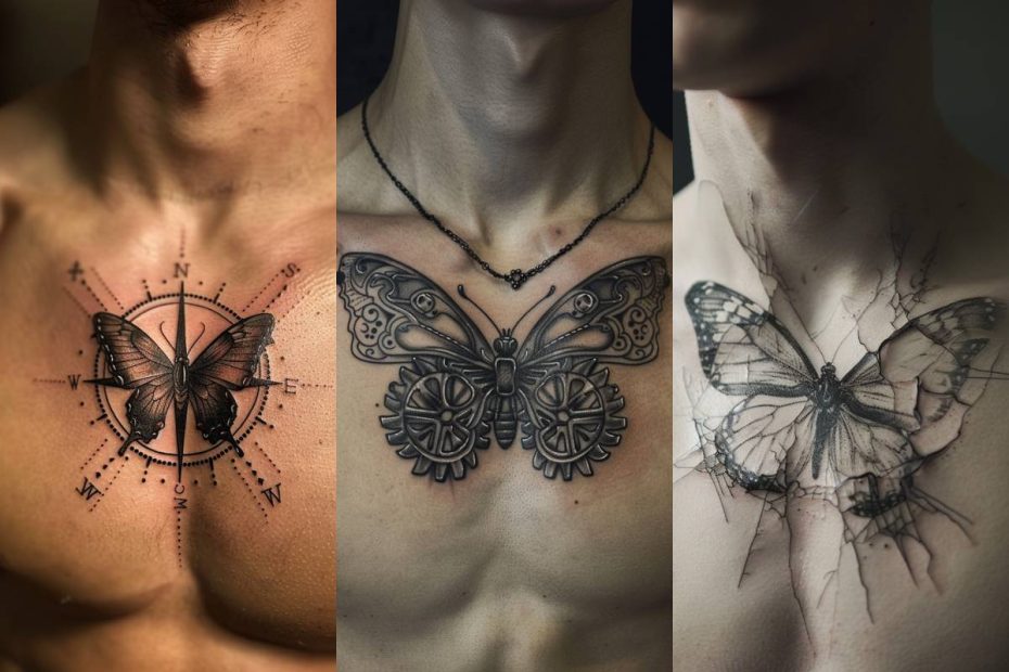 Butterfly Tattoo Ideas For Men Chest