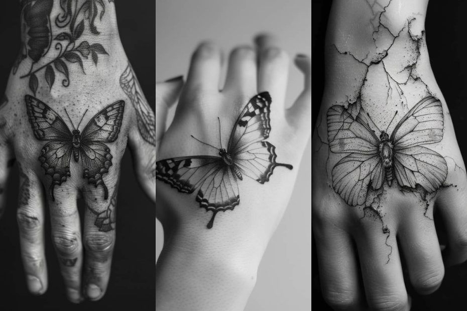 Butterfly Tattoo Ideas For Men Hand