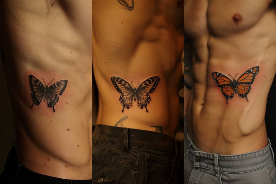 Butterfly Tattoo Ideas For Men Ribcage