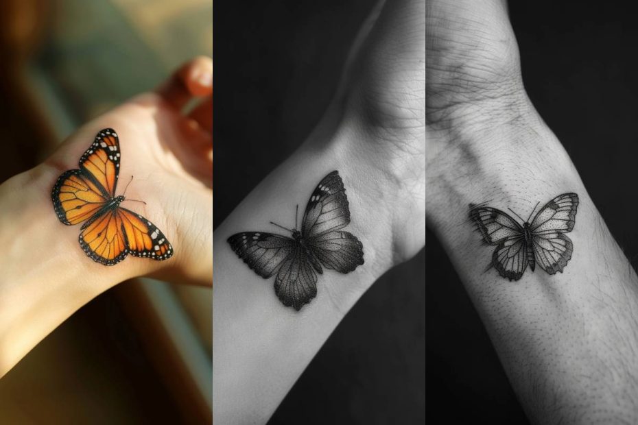 Butterfly Tattoo Ideas For Men Wrist