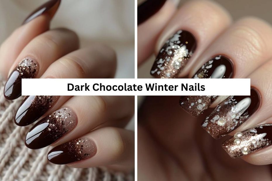 Dark Chocolate Winter Nails