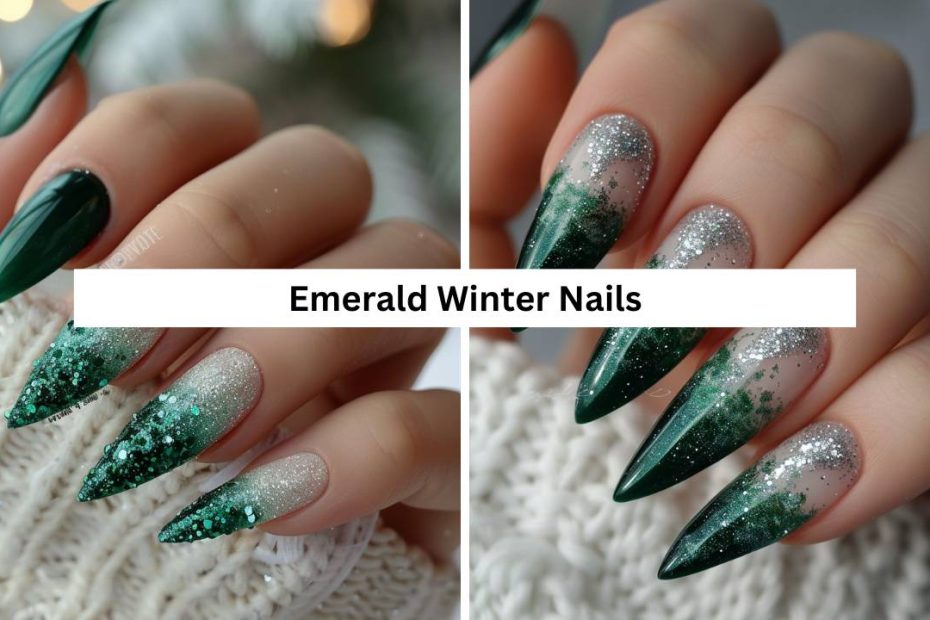 Emerald Winter Nails