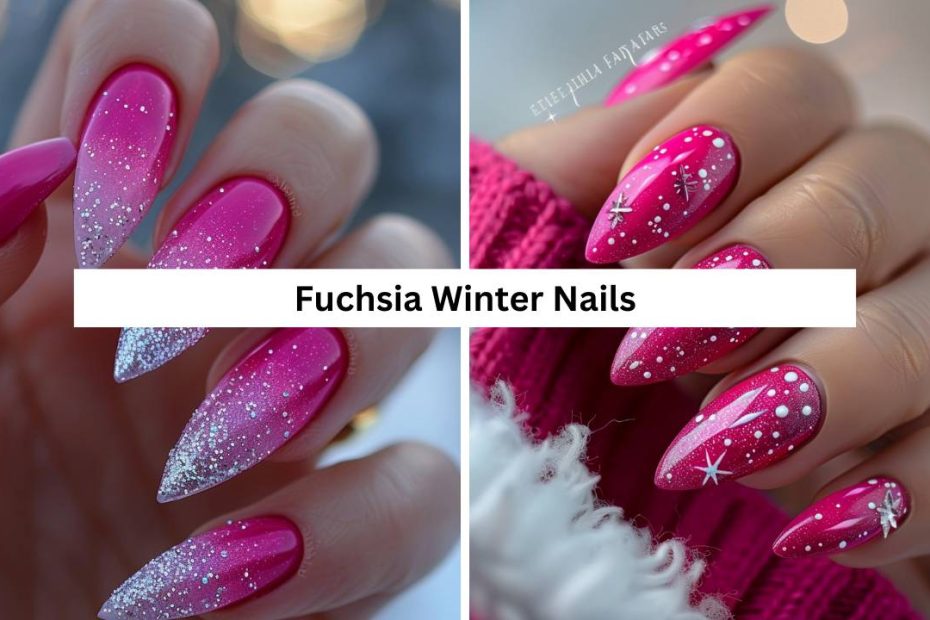 Fuchsia Winter Nails