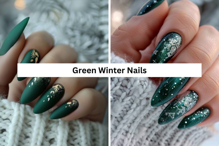 Green Winter Nails