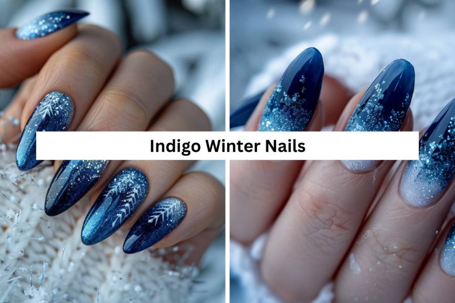 Indigo Winter Nails