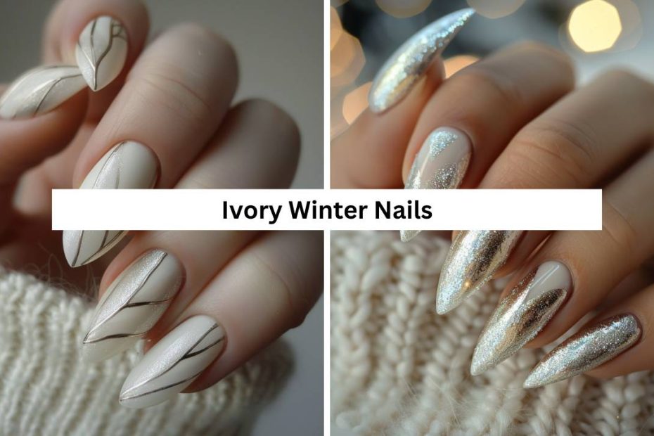 Ivory Winter Nails