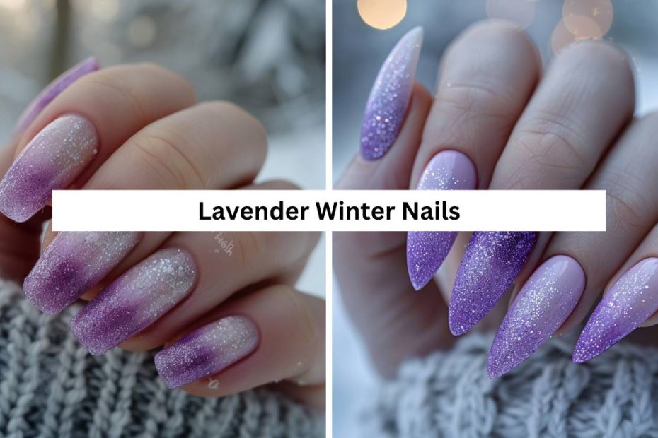 Lavender Winter Nails