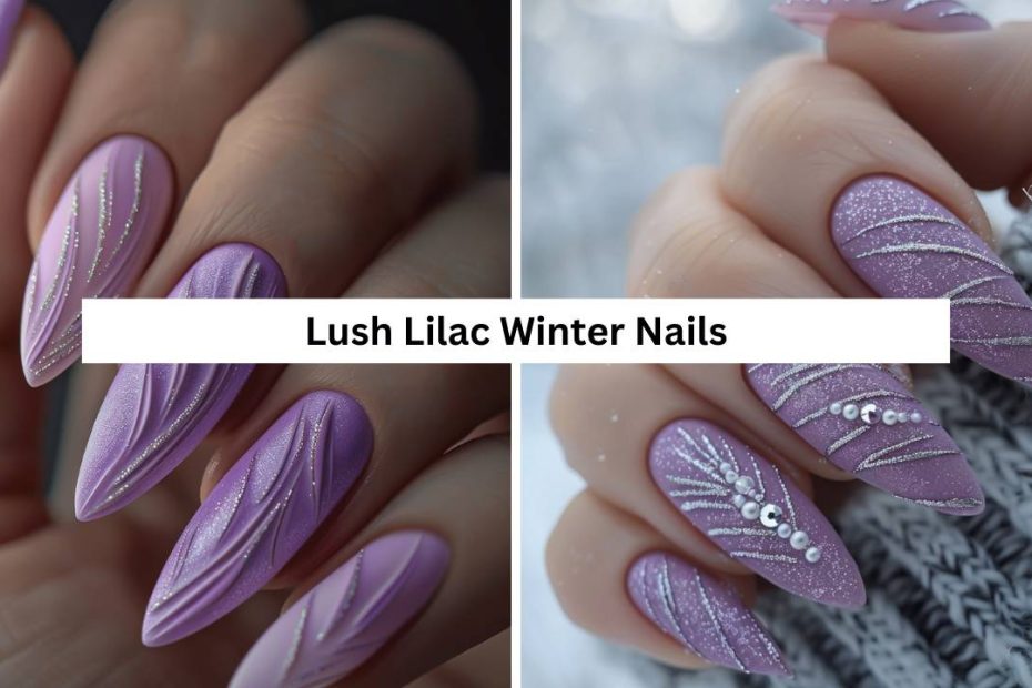 Lush Lilac Winter Nails