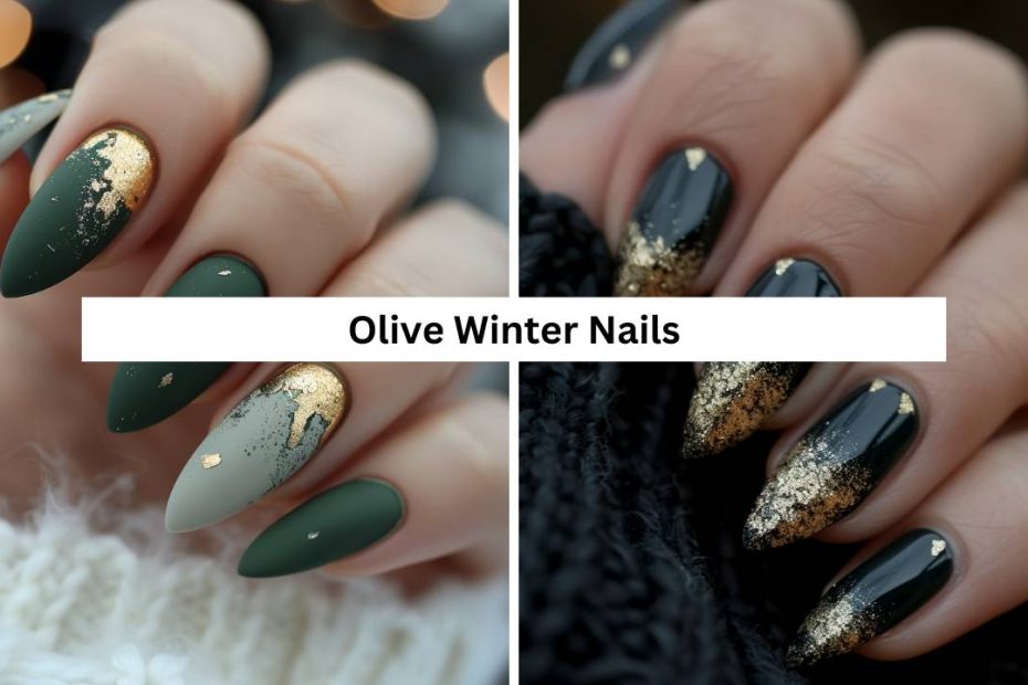 Olive Winter Nails