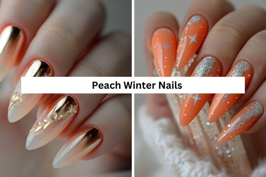 Peach Winter Nails