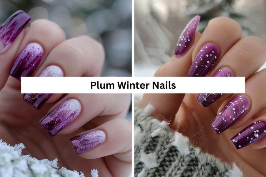 Plum Winter Nails