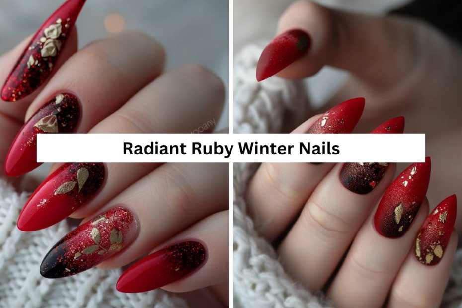 Radiant Ruby Winter Nails