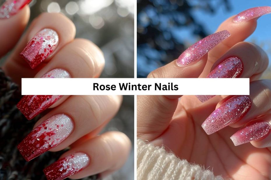 Rose Winter Nails