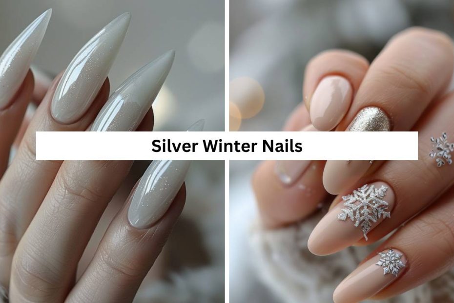 Silver Winter Nails