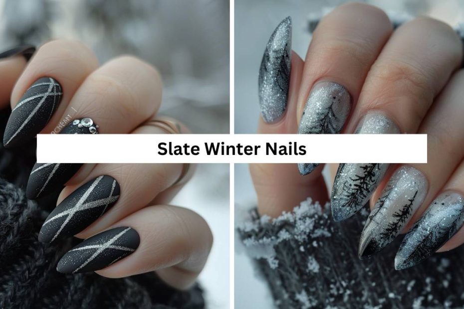 Slate Winter Nails