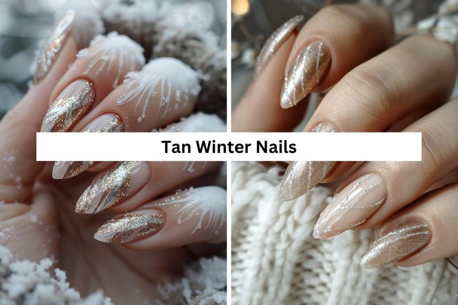 Tan Winter Nails