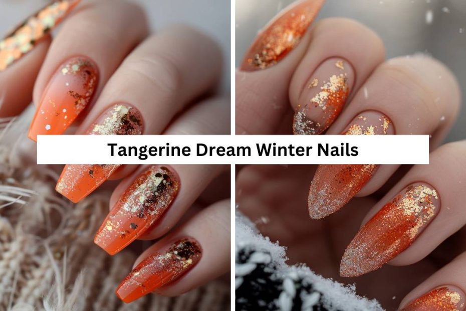 Tangerine Dream Winter Nails