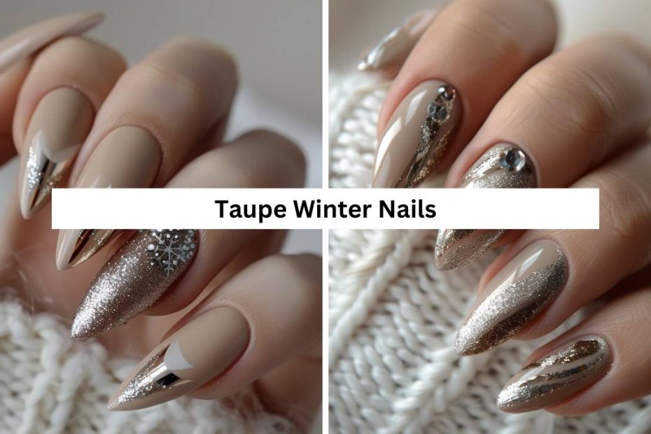 Taupe Winter Nails